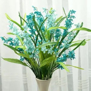 21" Bell Flower Freesia Bush: Aqua