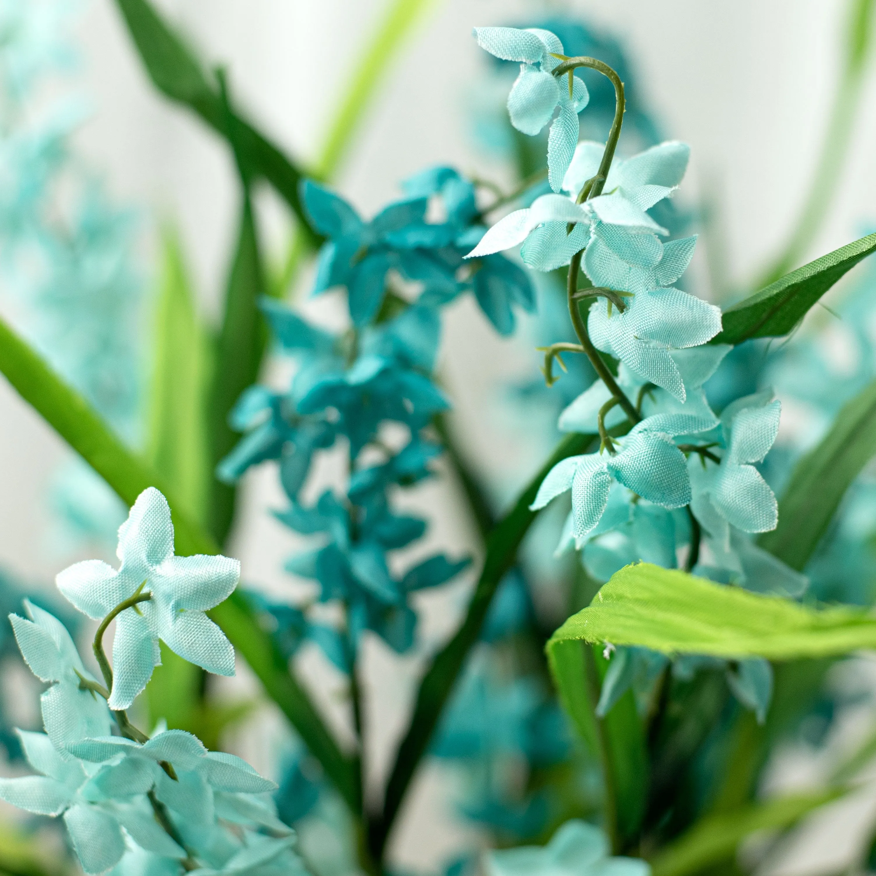21" Bell Flower Freesia Bush: Aqua