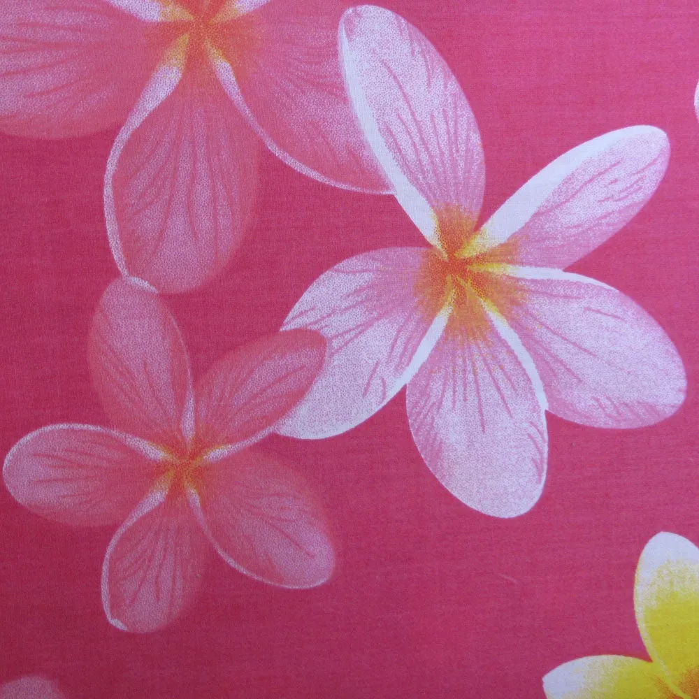 225TC Polyester Cotton Frangipani Jungle Pink Quilt Cover Set | King