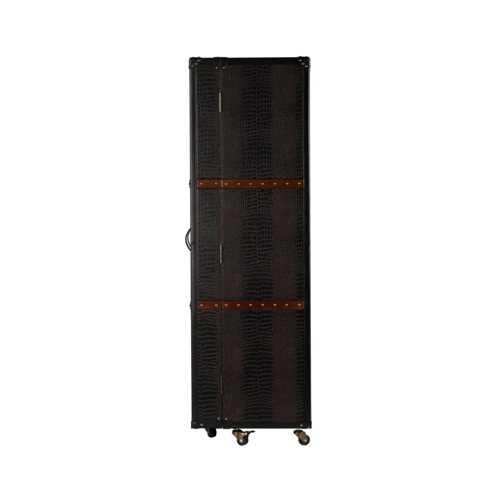 A&B Home Luxury Wine Cabinet on Wheels