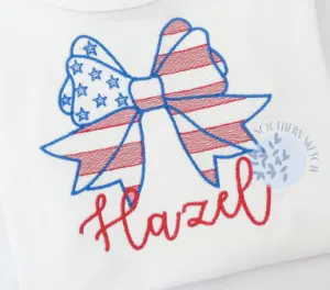 American Flag Bow *Design Only*