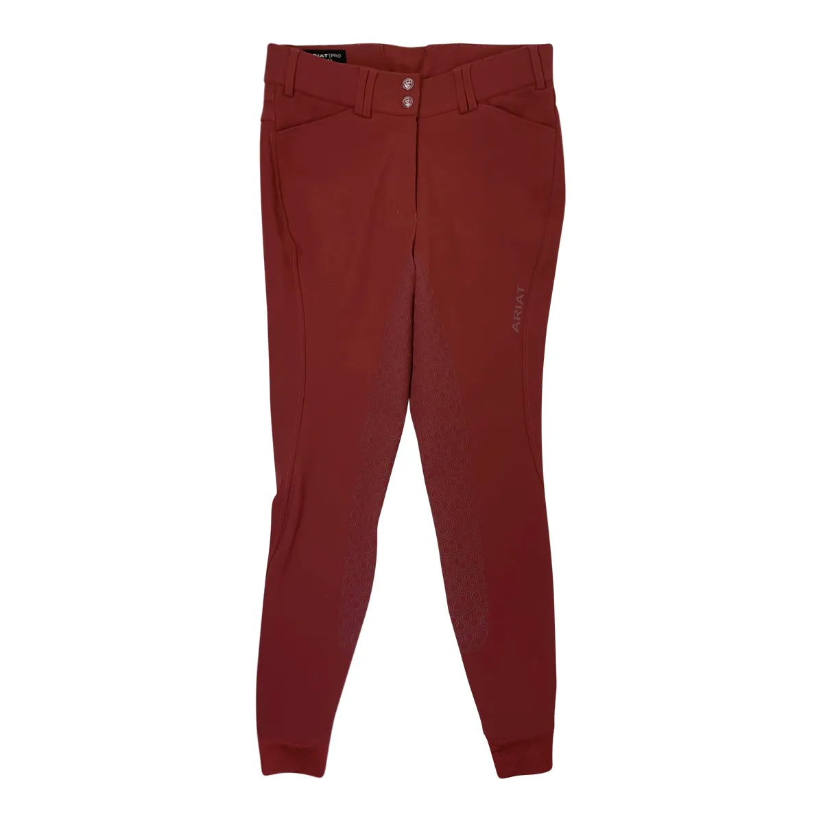 Ariat 'Tri Factor' Full Seat Breeches in Fired Brick - Women's 24L