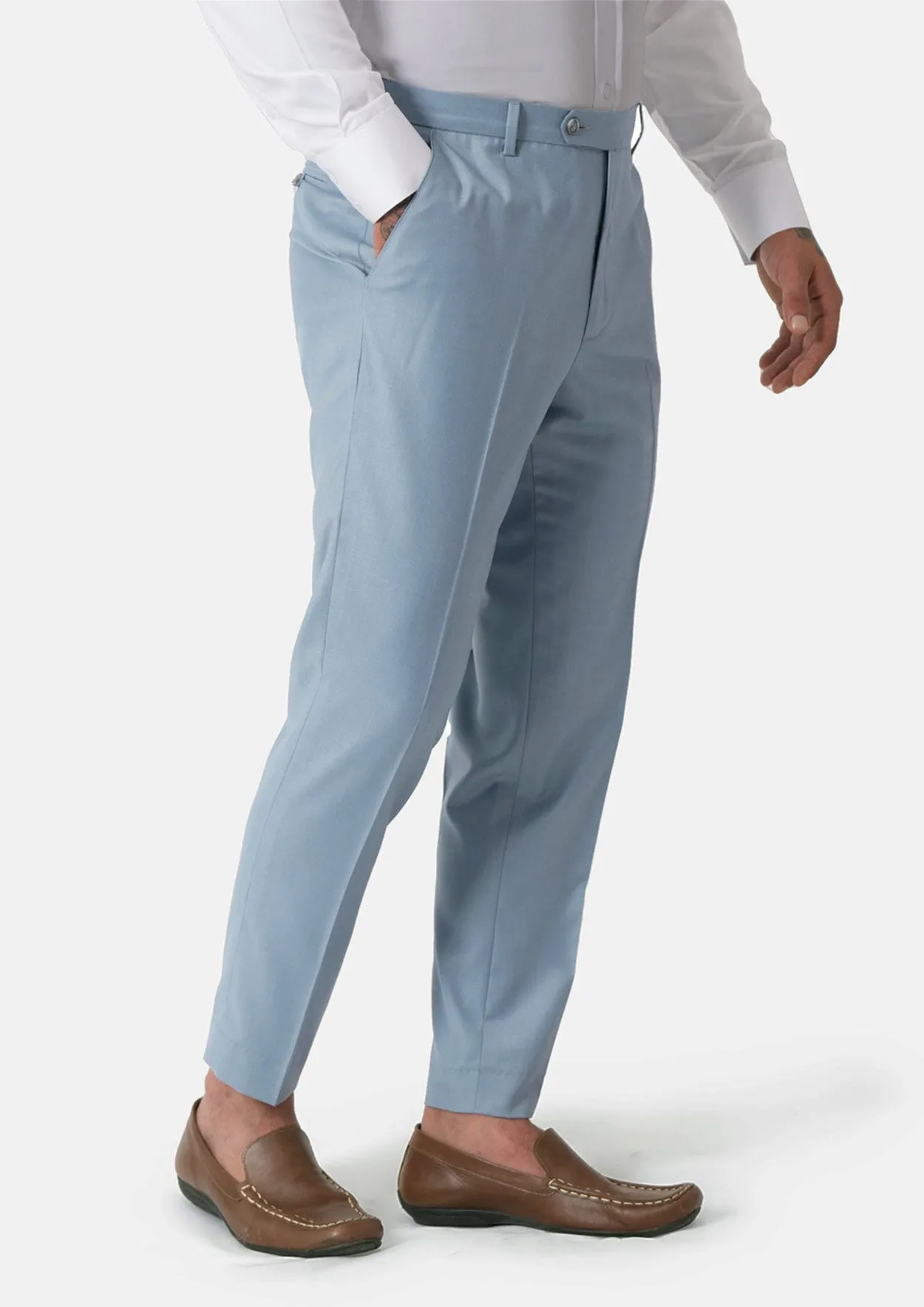 Astor Ice Blue Twill Suit