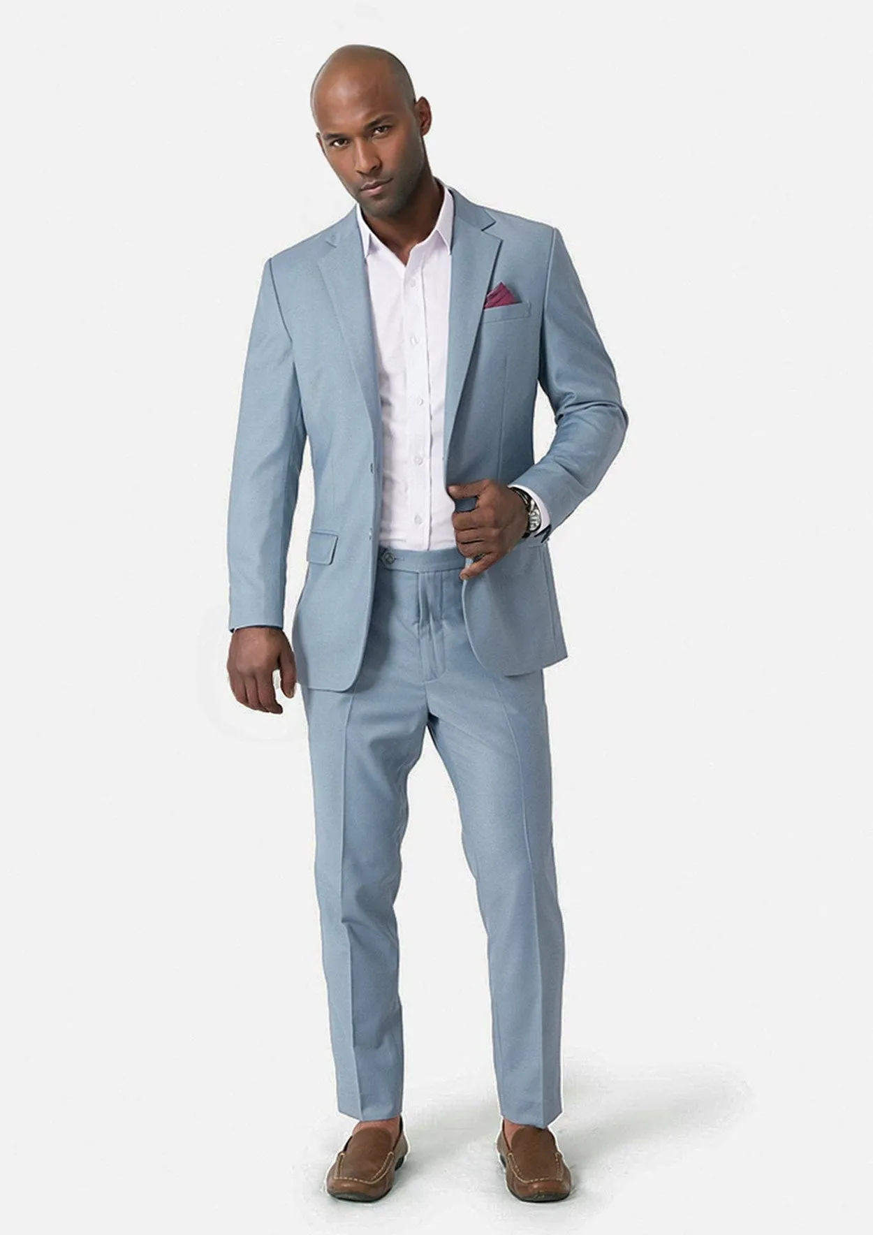 Astor Ice Blue Twill Suit