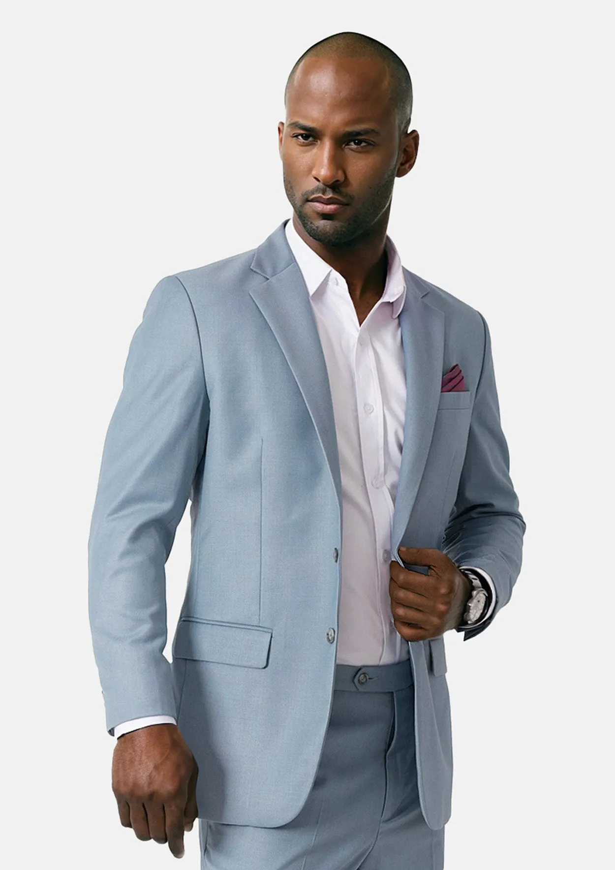 Astor Ice Blue Twill Suit