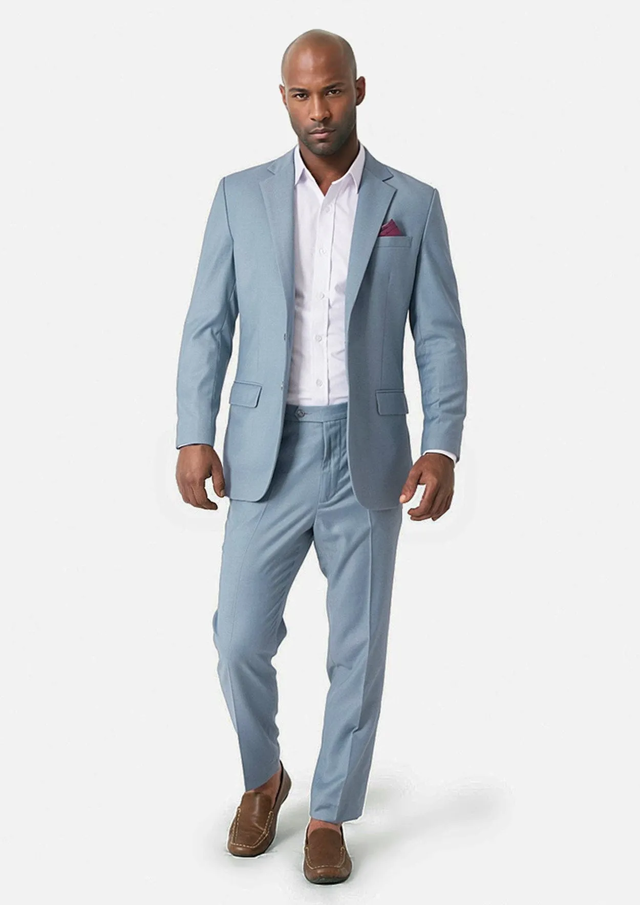 Astor Ice Blue Twill Suit