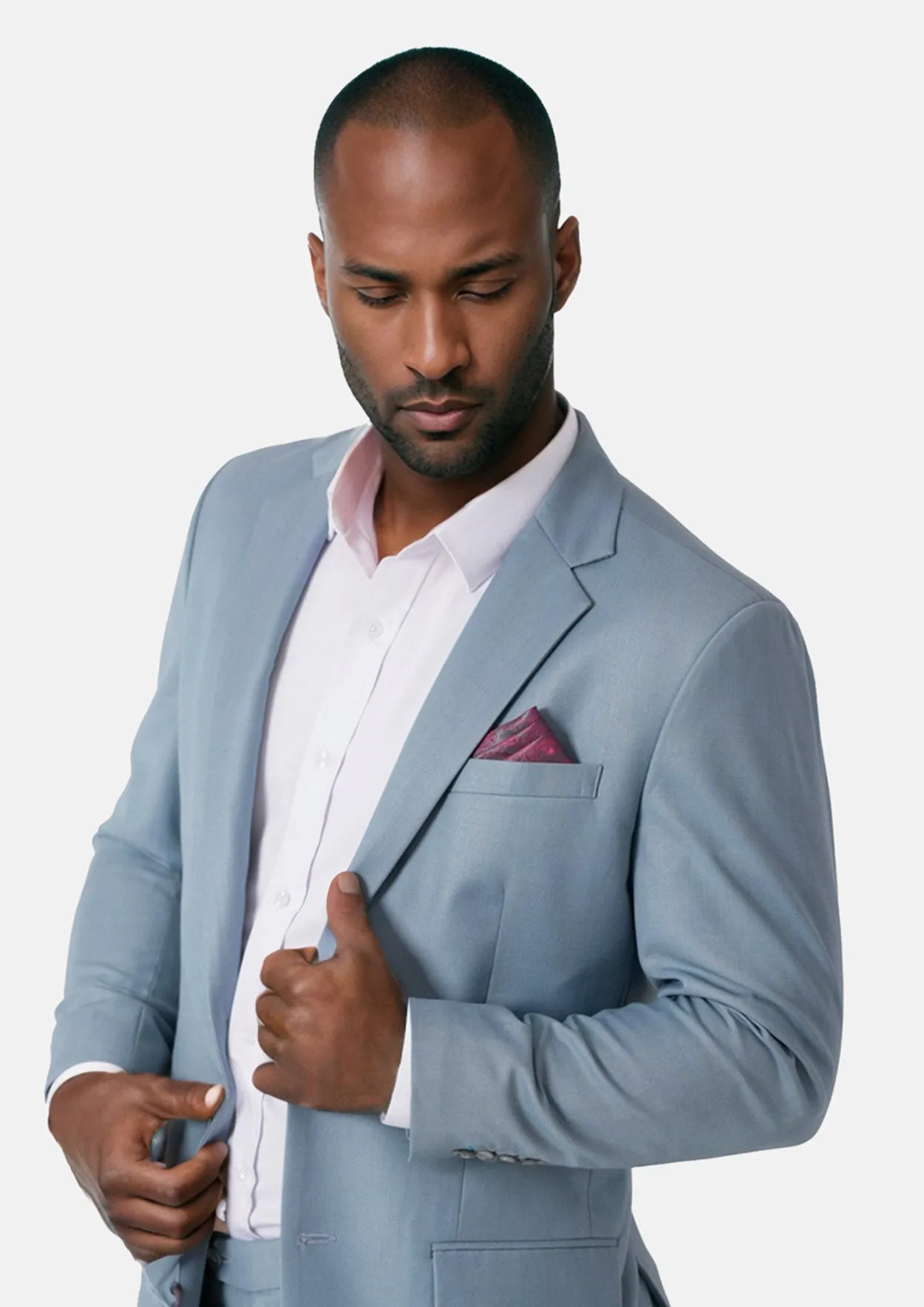 Astor Ice Blue Twill Suit