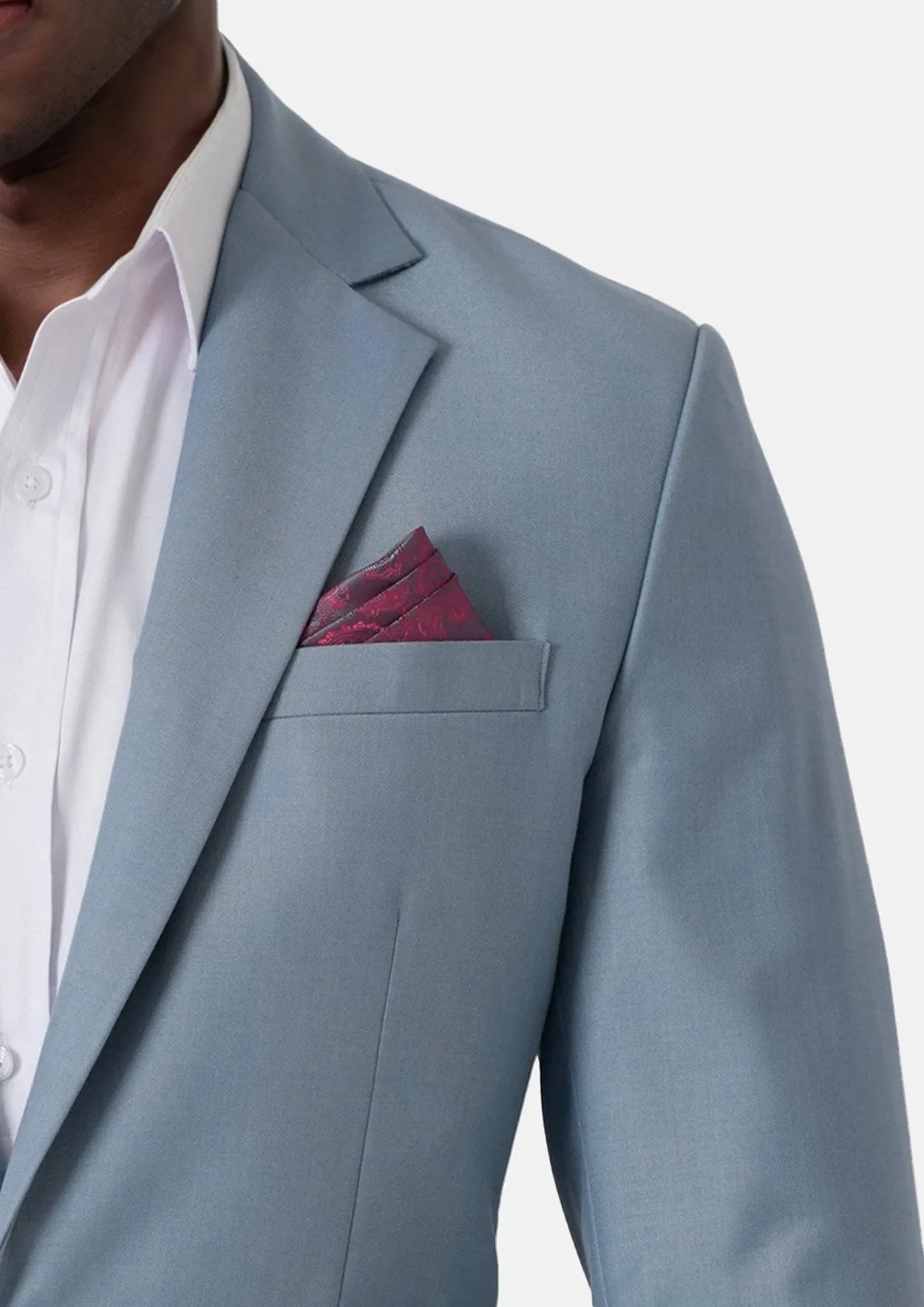 Astor Ice Blue Twill Suit