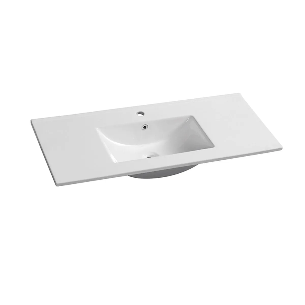 AUSTIN 1200mm Wall Hung Bathroom Vanity (Right Hand)   Ceramic Top