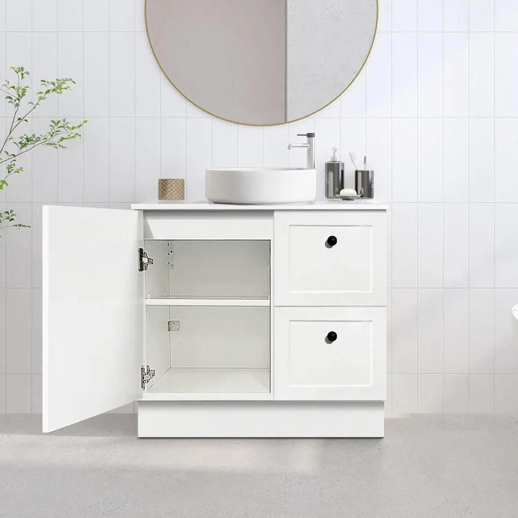 AUSTIN 900mm Floor Standing Bathroom Vanity Left Hand Side