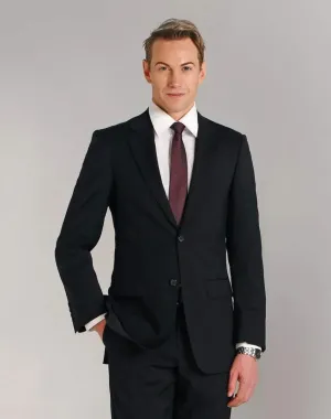 BENCHMARK Men's Wool Blend Stretch Two Buttons Jacket M9100