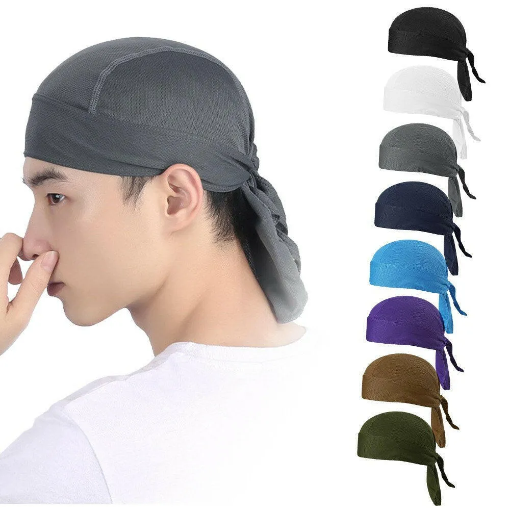 Bicycle Sweat-wicking Cap Beanie Cap Cycling Headscarf Headband Quick-dry Pirate Hat Beanie Hat for Outdoor