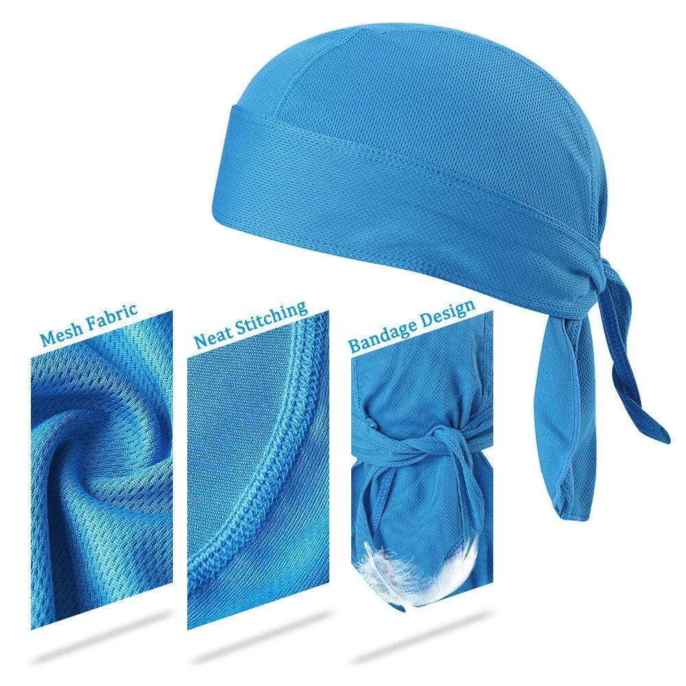 Bicycle Sweat-wicking Cap Beanie Cap Cycling Headscarf Headband Quick-dry Pirate Hat Beanie Hat for Outdoor
