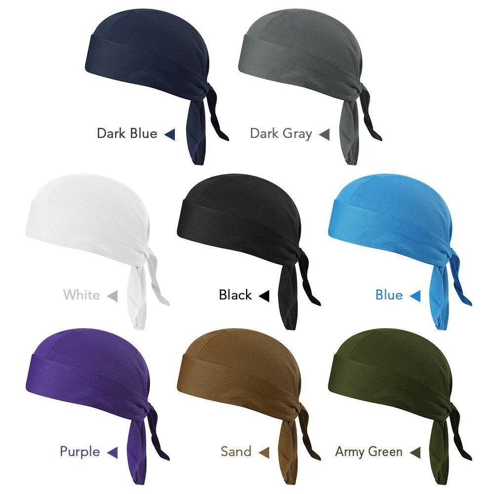 Bicycle Sweat-wicking Cap Beanie Cap Cycling Headscarf Headband Quick-dry Pirate Hat Beanie Hat for Outdoor