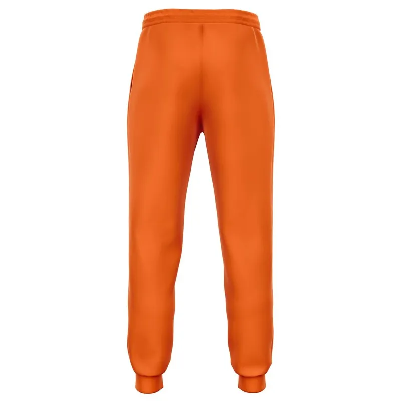 Bright Orange Joggers | Unisex | with PLUS sizes | Bright Pure Orange | C0M75Y100K0