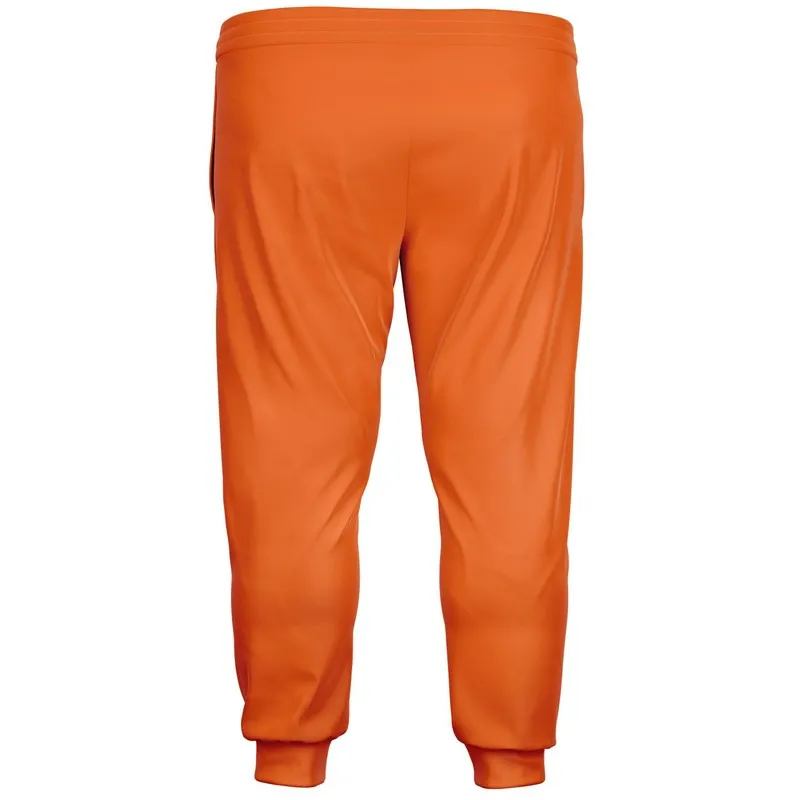Bright Orange Joggers | Unisex | with PLUS sizes | Bright Pure Orange | C0M75Y100K0