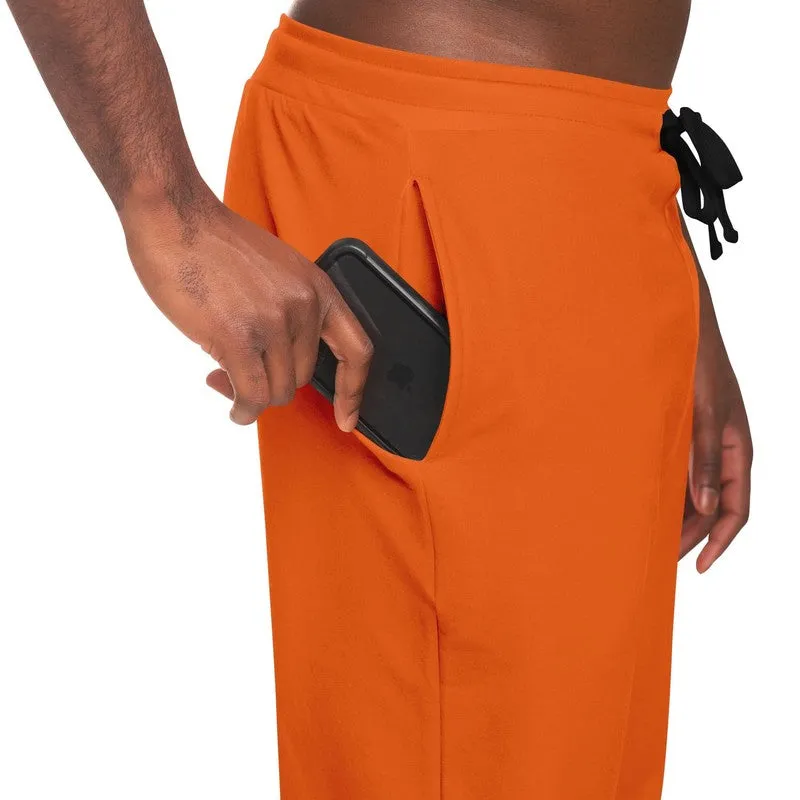 Bright Orange Joggers | Unisex | with PLUS sizes | Bright Pure Orange | C0M75Y100K0