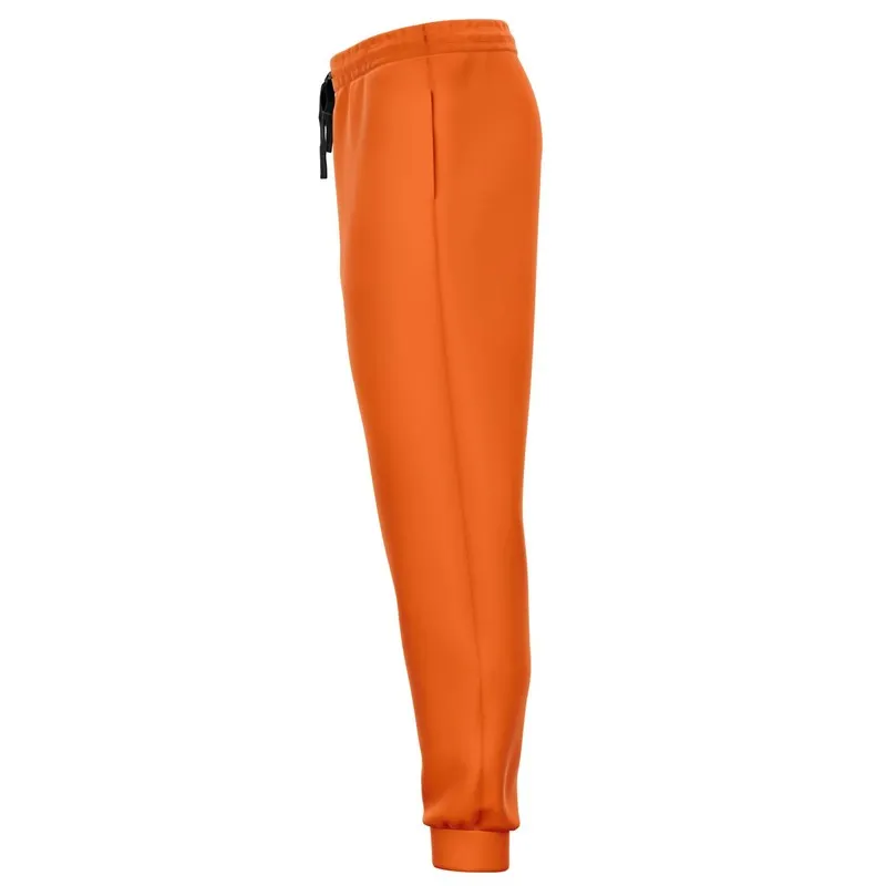 Bright Orange Joggers | Unisex | with PLUS sizes | Bright Pure Orange | C0M75Y100K0