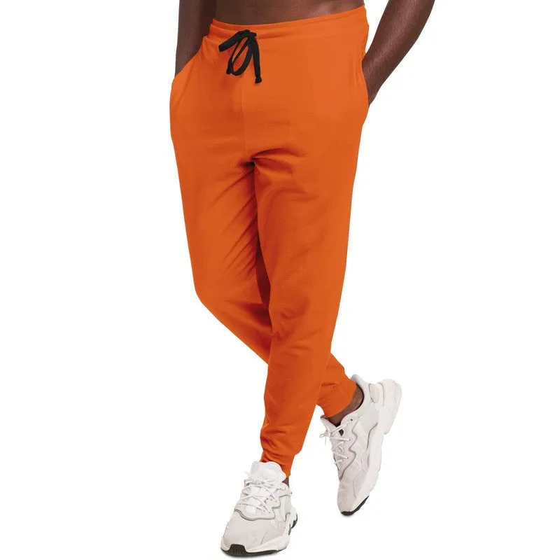 Bright Orange Joggers | Unisex | with PLUS sizes | Bright Pure Orange | C0M75Y100K0