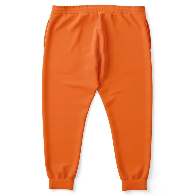 Bright Orange Joggers | Unisex | with PLUS sizes | Bright Pure Orange | C0M75Y100K0