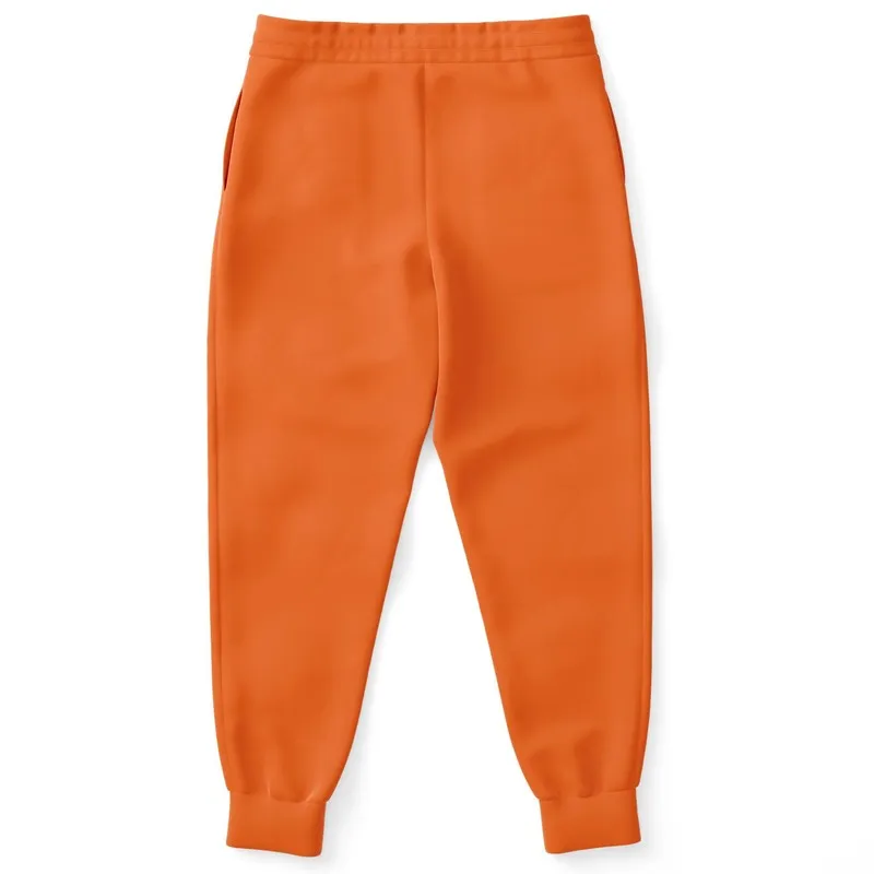 Bright Orange Joggers | Unisex | with PLUS sizes | Bright Pure Orange | C0M75Y100K0