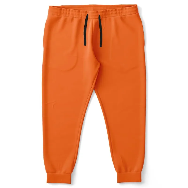 Bright Orange Joggers | Unisex | with PLUS sizes | Bright Pure Orange | C0M75Y100K0