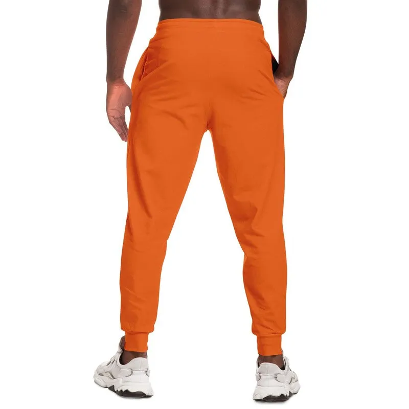 Bright Orange Joggers | Unisex | with PLUS sizes | Bright Pure Orange | C0M75Y100K0