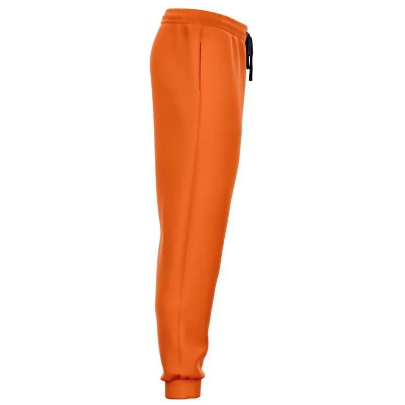 Bright Orange Joggers | Unisex | with PLUS sizes | Bright Pure Orange | C0M75Y100K0