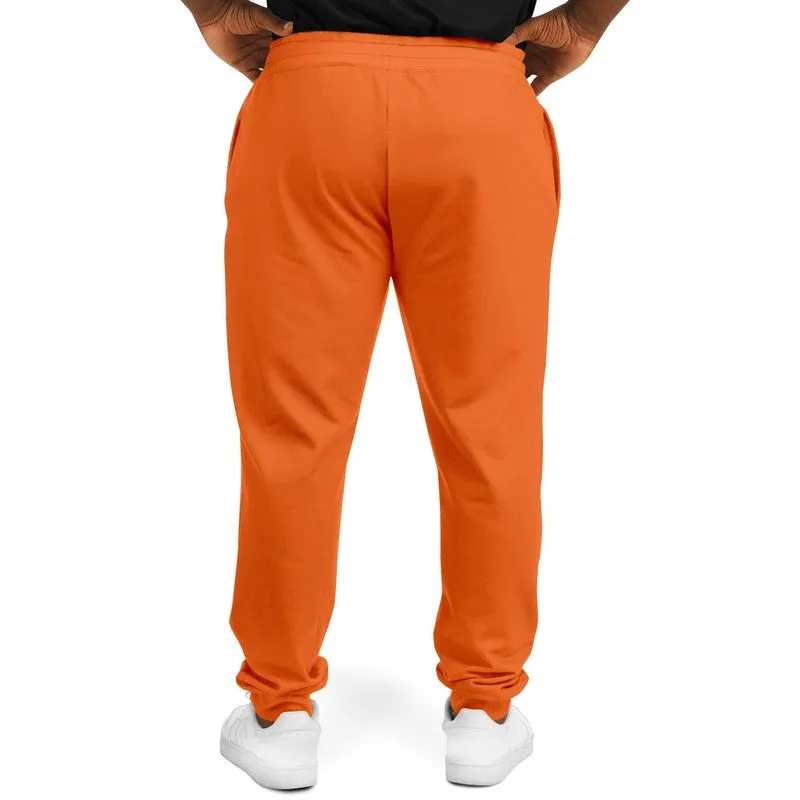 Bright Orange Joggers | Unisex | with PLUS sizes | Bright Pure Orange | C0M75Y100K0
