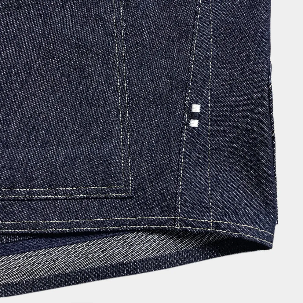 BZEN AHOY - M.3238-MOBY 2 REGULAR FIT REVERSIBLE FLOATER VEST-12oz-RAW INDIGO