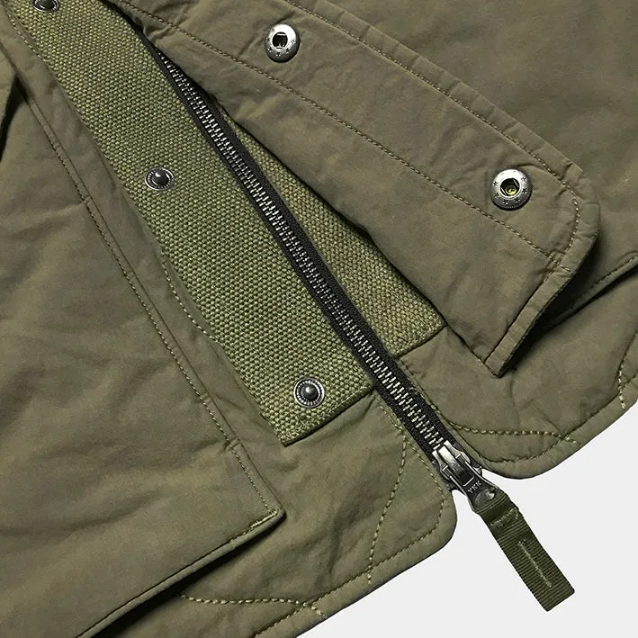BZEN UNARMY - M.3160-JOE REGULAR FIT NAM INSPIRED QUILTED MILITARY VEST-GREEN