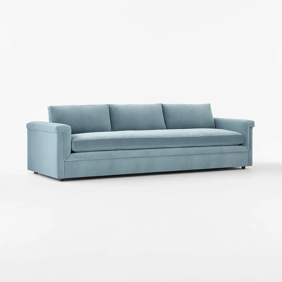 Ceva 103" Light Blue Performance Velvet Sofa by Couch.com