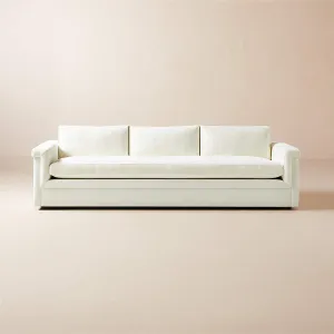 Ceva 103" Light Blue Performance Velvet Sofa by Couch.com