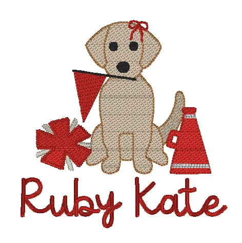 Cheerleader Puppy*Design Only*
