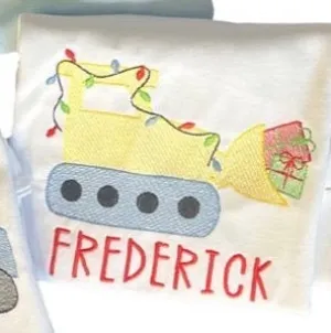 Christmas Bulldozer Sketch *Design Only*