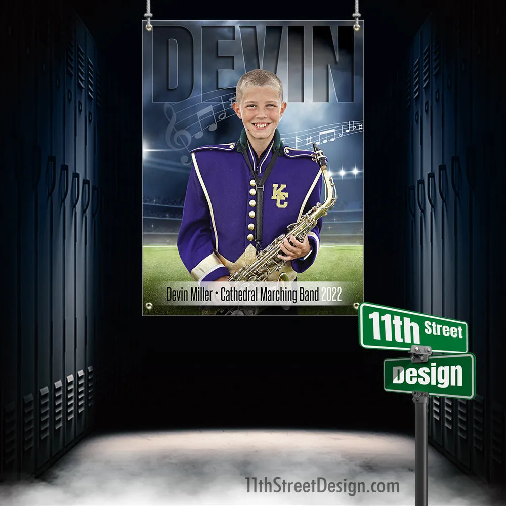 Custom Sports Banner - Stormy Lights Marching Band