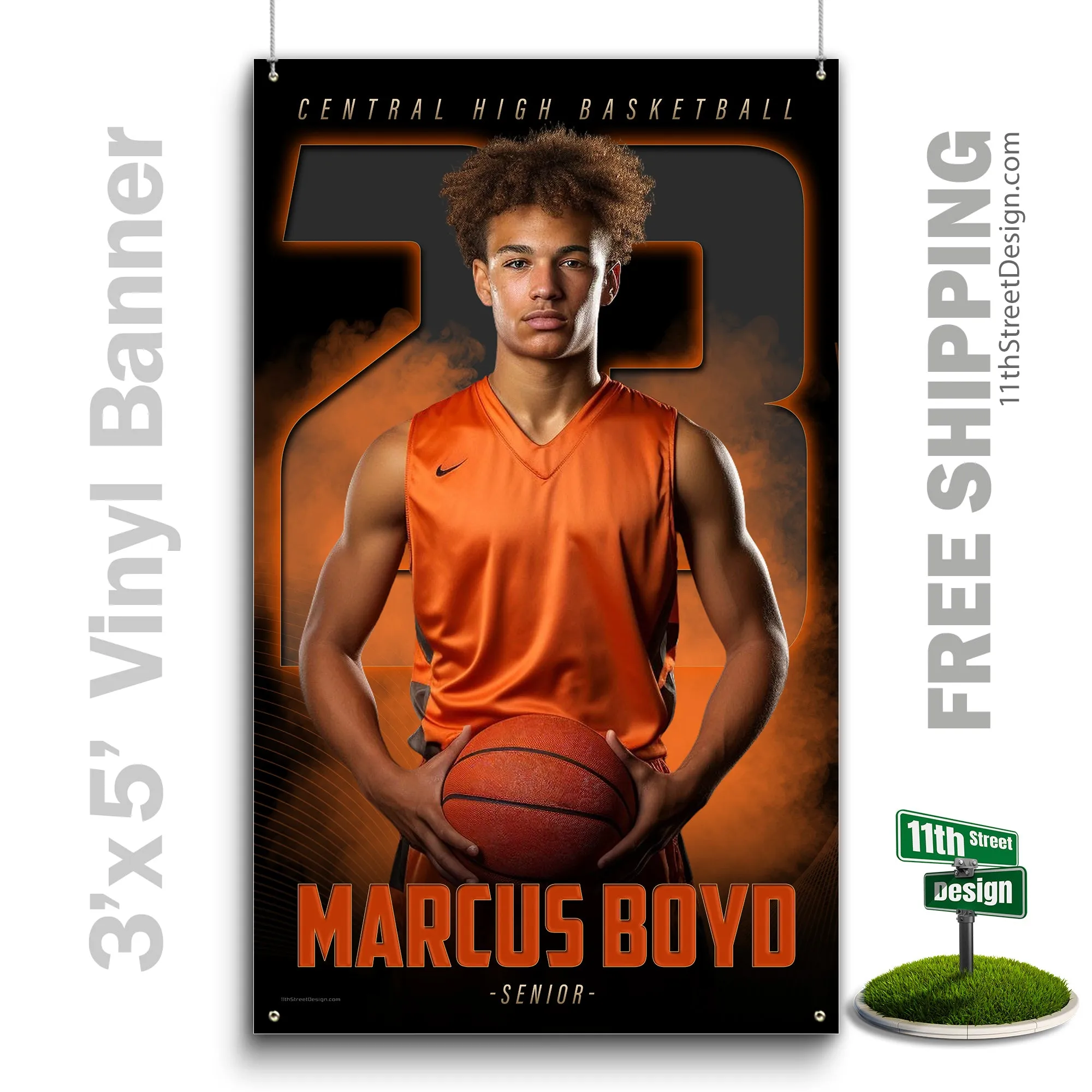 Custom Sports Banner - The GOAT Basketball