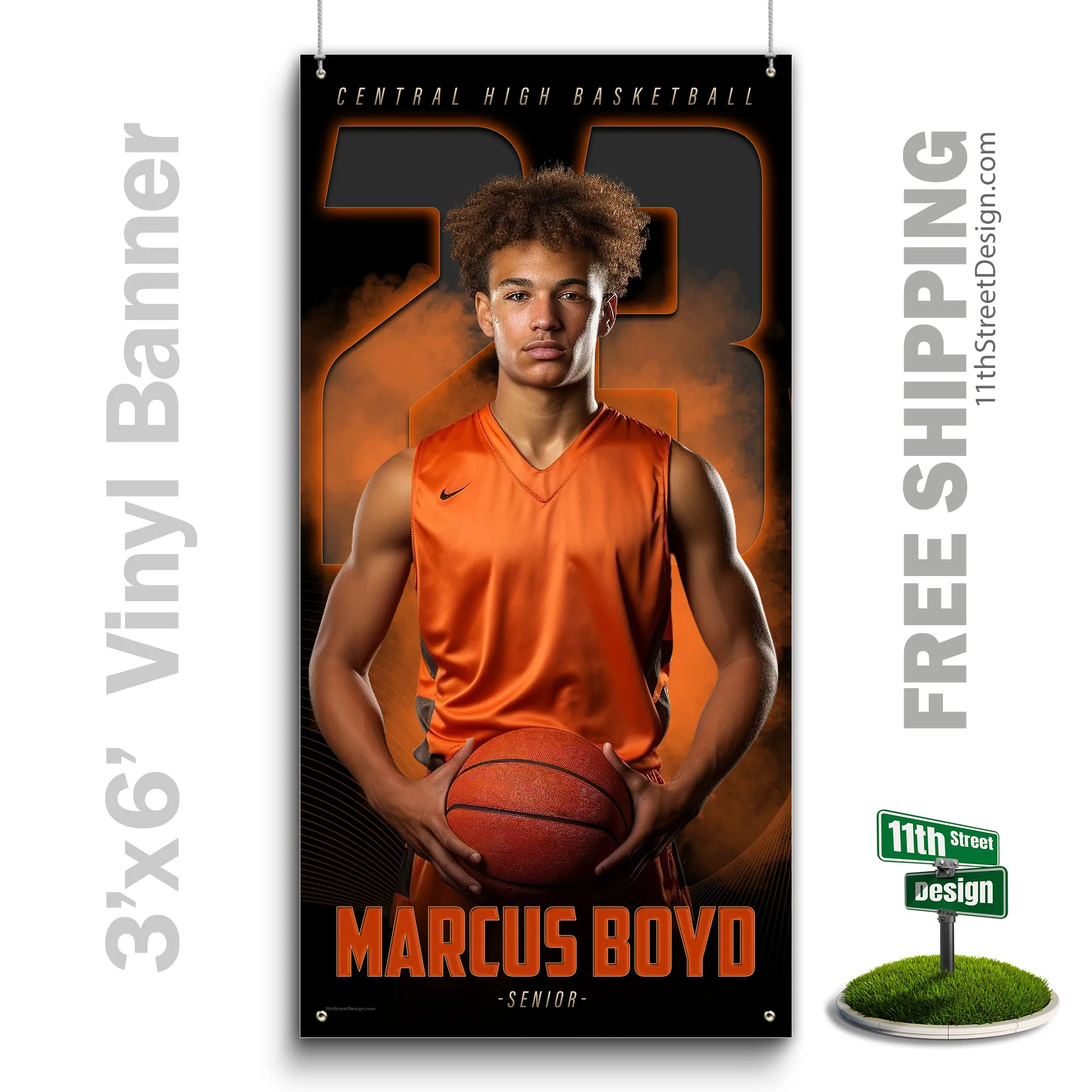 Custom Sports Banner - The GOAT Basketball