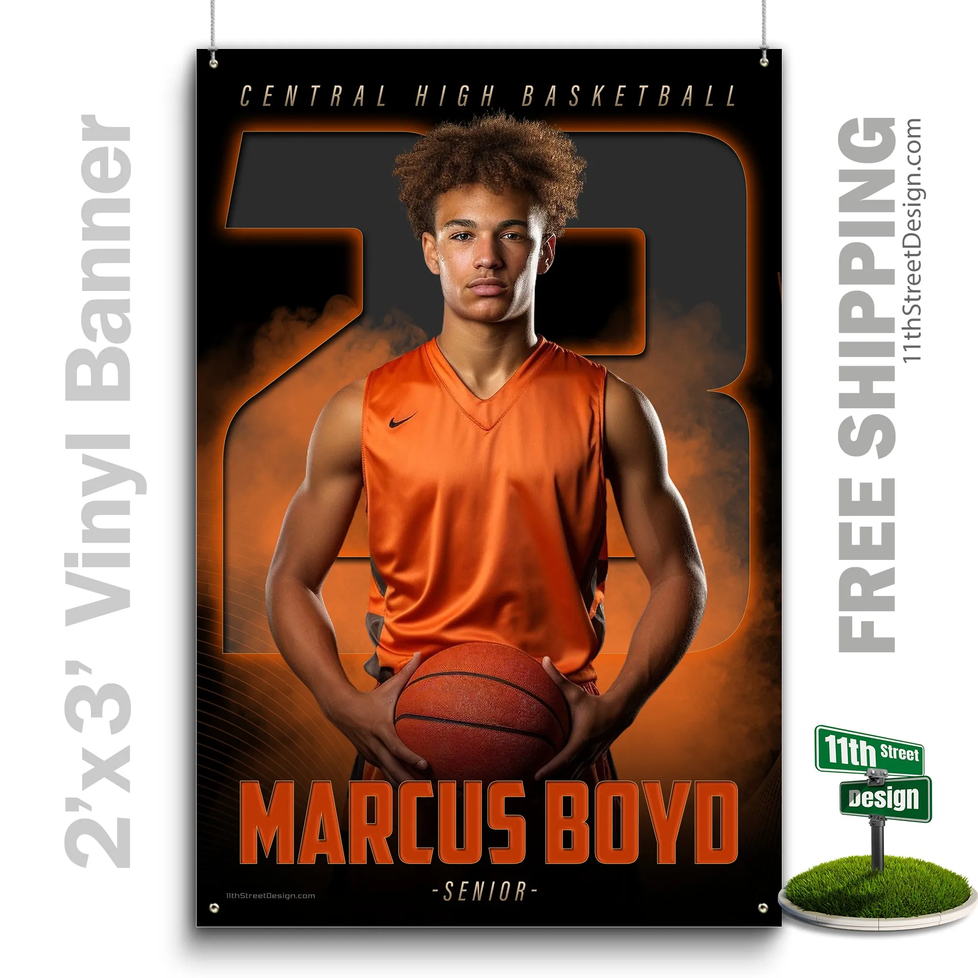 Custom Sports Banner - The GOAT Basketball
