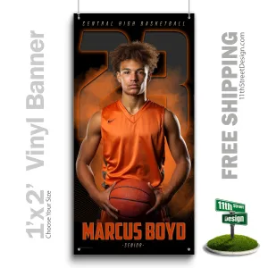 Custom Sports Banner - The GOAT Basketball