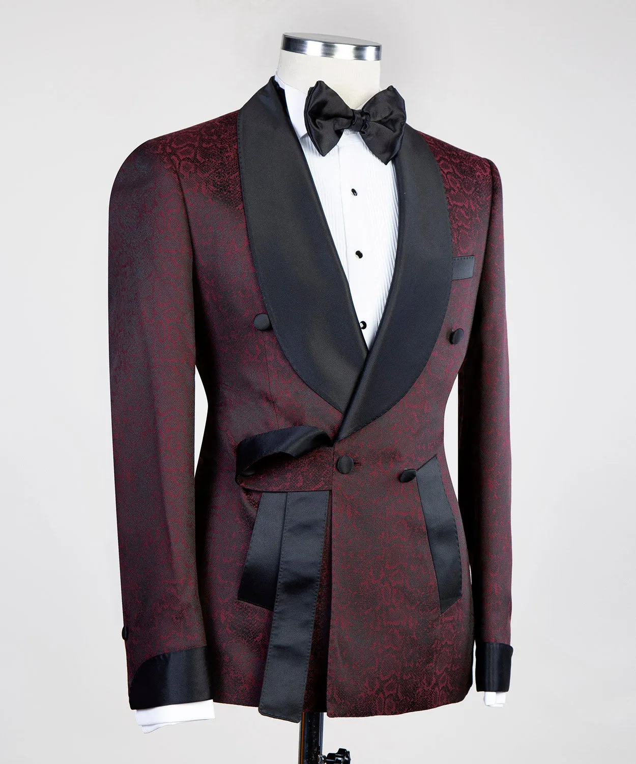 Dark Brown Belted Tuxedo