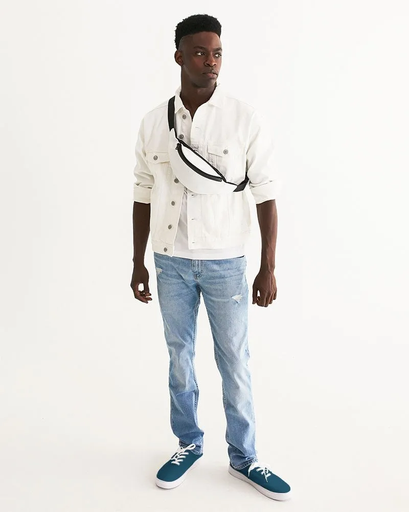 Dark Cyan Men's Canvas Sneakers | Men's | Dark Pure Cyan | C100M0Y0K80