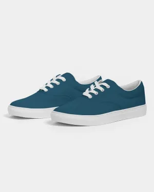 Dark Cyan Men's Canvas Sneakers | Men's | Dark Pure Cyan | C100M0Y0K80