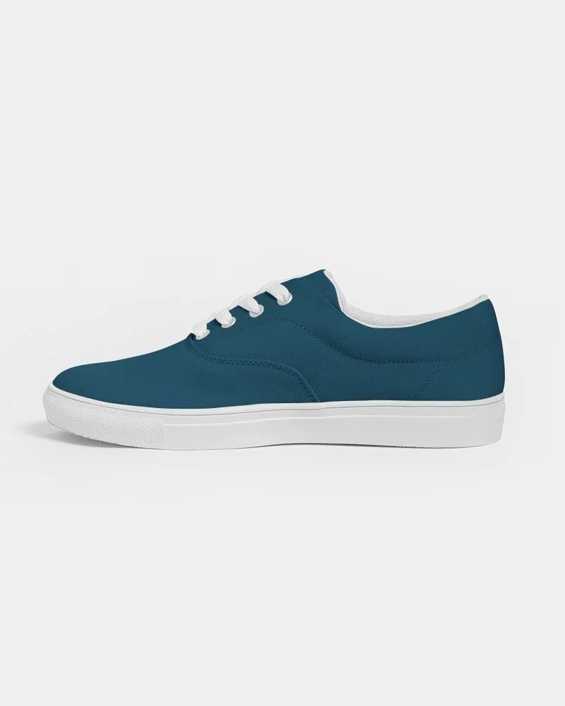 Dark Cyan Men's Canvas Sneakers | Men's | Dark Pure Cyan | C100M0Y0K80