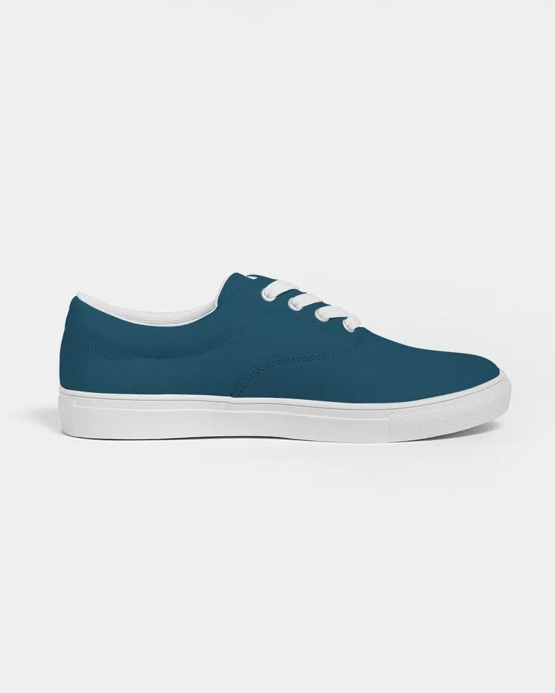 Dark Cyan Women's Canvas Sneakers | Women's | Dark Pure Cyan | C100M0Y0K80