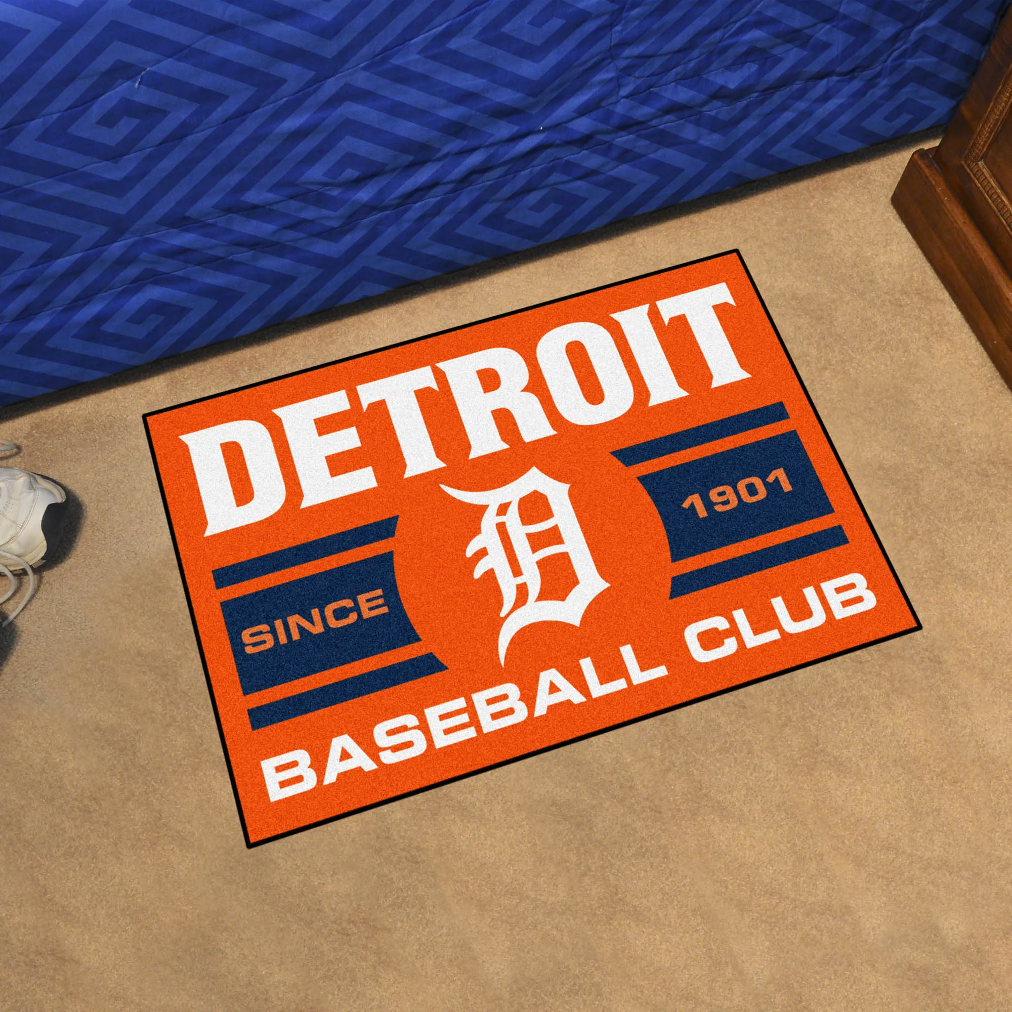 Detroit Tigers Starter Mat Accent Rug - 19in. x 30in., Uniform Design