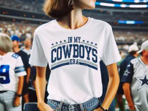 Distressed Stars 'In My Cowboys Era' Varsity Shirt