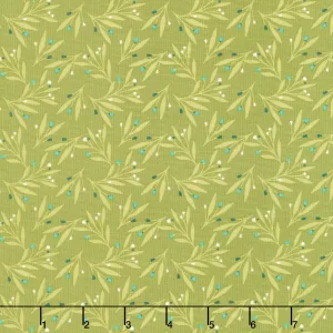 Feed My Soul - Leaves Olive Yardage