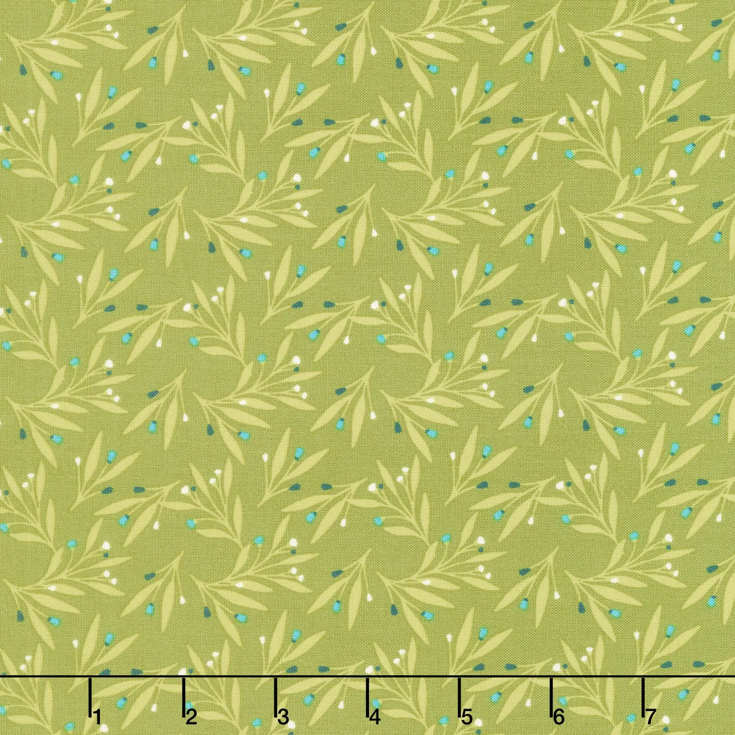 Feed My Soul - Leaves Olive Yardage