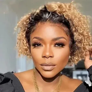 Hanna | Chic Pixie Cut Curly Human Hair Wig